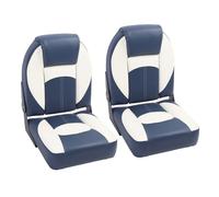 Acouto 2Pcs Yacht Captain Water Resistant Scratch Proof Ergonomic Foam Filling Foldable Boat for Pontoon Ship Aluminum Foldable High the Up Impact Sturdy Hinge Chair Plastic