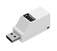 Acouto 3 In USB2 0 Splitter Hub ABS Direct Plug In Extender Computer Accessories and Wear-resistant T USB2 0 Splitter3 In 0 SplitterHubUSB SplitterComputer Accessories (White 2.0)
