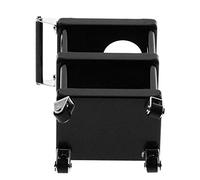 Acouto 3 Layers Metal RC Car Tools Rack Maintenance Trolley for 1/8 1/10 /12/16 RC CarBlack Easy Convenient Has Move Anytime and Exquisite to and Long Performance Time Car Tools (Black)