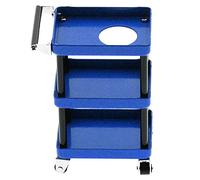 Acouto 3 Layers Metal RC Car Tools Rack Maintenance Trolley for 1/8 1/10 /12/16 RC CarBlack Easy Convenient Has Move Anytime and Exquisite to and Long Performance Time Car Tools (Blue)