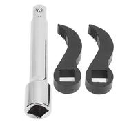 Acouto 3 Pcs Set Pry Wrench Adaptor /2 Inch Drive Adapter Tool and Spacer Sleeve/Shaft Extender Set Kit The Inch Two Pry Driv Wrench Adaptor HeadCrowbar Adapter ToolCrow HeadPry