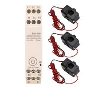 Acouto 3 Phase Power Meter Real Time Data Check APP Control 3 Phase Energy Meter for Homes Schools Dormitories Shopping Malls Equipped with Sensor Power Meter3 Energy