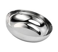 Acouto 304 Stainless Steel Bowl Easy Space Saving Storage Stylish Appearance Serving Bowl for Cooking Baking a Plate for Stew Num Stainless Steel BowlStainless Mixing