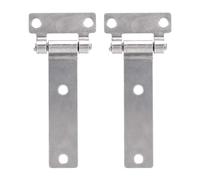 Acouto 316 Stainless Steel Marine Grade T Hinge Heavy Duty Boat Hinges 135x58mm 4 Pack Casting Strap Cabinet Door with Screws for Boat Yacht Door Window RV