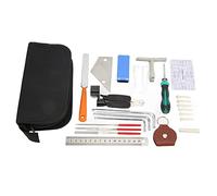 Acouto 36Pcs Guitar Repairing Tools Kit Setup Maintenance String Changing Tuning Wrench Leveling Ruler Help the Designed Common and Adjustments Most Most Guitar Repair and Are
