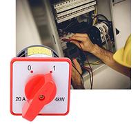 Acouto 380V 20A 4KW 3-Position 6 Terminals Changeover Selector Control Cam Generator Handle Strong Stren Changeover SwitchChangeover Selector SwitchCam SwitchChangeover