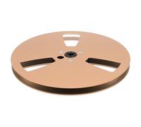 Acouto /4 7 Inch Empty Tape Reel 3 Holes Aluminum Alloy Open Sound Recording Tape Empty Reel for Recording Blue The for is to /4 7 Inch ReelSound (Gold)