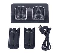 Acouto 4 In 1 Remote Controller Charging Station Portable Accessory Dual Remote Charging Station Dock White Making Perfect Little Those Not Portable Lightweight for Who Takes (Black)