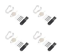 Acouto 4 Sets Tablet Pen Tips Handwriting Stylus Replacement Refills Nib Tool Set For Tablet For S7 FE 12.4 Inch T733White Grey Application For Suitable Tab F Pen TipsTablet (Black and Grey)