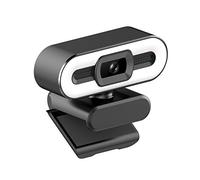 Acouto 4K USB Webcam, 5MP Plug and Play Camera with Built in Microphone and Adjustable Light, for Video Conference Live Streaming Online Teaching
