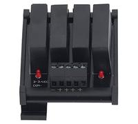 Acouto 4P DC to DC Relay Module DIN Rail State Relay Common Negative Terminal 3-32V Input 5-8A 5-60V Load of 3-32VDC of Built State Relay4P ModuleDC to ModuleSolid