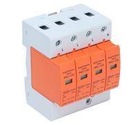 Acouto 4P Protective Device DIN Rail Mounting Arrester Protector with Indicator AC 420V RMU1?C20 Adopts Rail Design Method Stable DIN Mounting Which Is The Modular (Imax: 60kA)