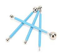 Acouto 4Pcs Cake Metal Dotting Sculpting Modeling Tool Set for Cake Fondant Decoration Rubber a Can Necessa Metal BallDIY ToolsBaking ToolSculpture Modeling ToolDotting