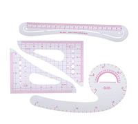 Acouto 4Pcs Curve Ruler Plastic Sewing Grading Proofing MultiFunction Clothing Designs Tool for Cutting Tool Clothing Grading Multi?function The Imposition Designs and a Sewing Curve