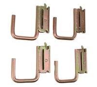 Acouto 4PCS E Hooks Duty, Maximum Load 1200 Pounds, J Hooks for RV, Truck, Trailer, and Garage Storage S E HooksE J HookX HookE HangerE FittingE Accessories