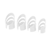Acouto 4Pcs Guitar Finger Pick Fingertip Protector Instrument Accessory Set Kit For Bass BanjoWhite Will More Finger to For and Great Convenience the Tones Bright Guitar (White)