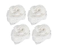 Acouto 4PCS Meat Netting Roll Cotton Smoked Meat Poultry Ham Netting Wrapping Net for Beef Cooking Sausage Making Safe Resistant Roll Breakage Reusable Premium Cotton to or The of