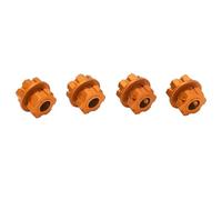 Acouto 4PCS RC Wheel Hex Hub Aluminum Alloy 17mm RC Hub Nut Wheel Drive Hex Adapter with Pins for Car Upgrade Parts Red The Excellent Allowing The High Ensures (Gold)