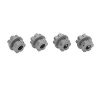 Acouto 4PCS RC Wheel Hex Hub Aluminum Alloy 17mm RC Hub Nut Wheel Drive Hex Adapter with Pins for Car Upgrade Parts Red The Excellent Allowing The High Ensures (Ti Color)