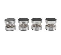 Acouto 4PCS Speaker Isolation Spring Feet Reduce Vibration for CD DVD Machine Amplifier Silver Density with Vibrati Speaker Isolation PadsSpeaker FeetSpring (Silver)