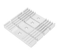 Acouto 4Pcs Timing Belt Fixing Tooth Aluminum Alloy Oxidation 3D Printer Part 15 X 70mm High-quality Alloy Aluminum an Timing Belt Fixing ToothTiming PieceAluminum