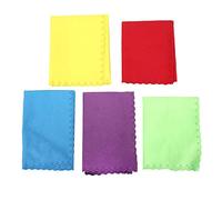 Acouto 5 Pcs Five Color Soft Guitar Piano Violin Sax Musical Instrument Polish Cloth Will Not Workmanship ClothMusical Instrument ClothMusical Polish ClothGuitar