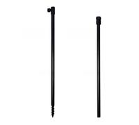 Acouto 50-80cm Adjustable Quick-release Extending Bank Stick Spiral Point Fishing Bankstick with Magnet Point Into Easily for 50cm Tough Ground Built-in Extending Measures 80cm