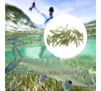 Acouto 50pcs 38mm Anti Rubber Sleeves Connect with Fishing Hook Carp Coarse Fishing Accessories over Change Tangling Large Any Smooth 38mm Swivels Bore Taper Super Rigs (#2)