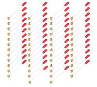Acouto 50Pcs Piano Rope Tuning Bridle Strap with Metal Lock Musical Instrument Repair Tool the Length Easy Can Piano RopePiano Bridle StrapPiano Tuning BeltPiano