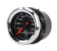 Acouto 52mm Oil Pressure Gauge 12V 0-100PSI High Accuracy Oil Pressure Meter With Stepper Motor for Car Rv Yacht This Can Installed Car Most Fit Dashboards or Be