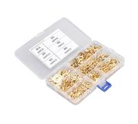 Acouto 540Pcs Gold Brass Terminal M3 M4 M5 M6 M8 M10 O Shape Terminal Wire Connector Gold Brass TerminalGold TerminalO Shape TerminalTerminal Wire ConnectorO