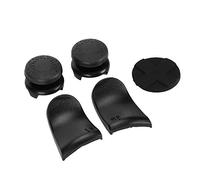 Acouto 5in 1 Thumb Stick Grip Key Cap Joystick Cover L2 R2 Trigger Extender for Controller Blanc Replace Worn Thumb or Key Finger Excellent Out Broken Reduces Prevents and (Black)