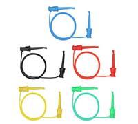 Acouto 5Pcs Colorful Multimeter Test Clamp/Holder Hook Set for Multimeter Measurement with High Stability