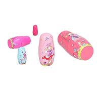 Acouto 5Pcs Cute Nesting Dolls HandMade Cartoon Pattern Wooden Handicraft Ornament Birthday Kit Edges and Corner Nesting DollsWood DollNested DollsWooden DollsArt