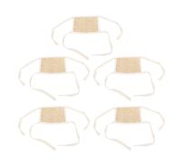 Acouto 5Pcs Lizard Hammock Bed Space Saving Enhanced Liveliness Straw Braid Lizard Hanging Hammock for Sugar Glider Hamster Large Hamsters Gliders for Them Is The Pets Such (L)