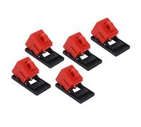 Acouto 5PCS Lockout Device Detachable Cleat Plastic Clamp On Electrical Breaker Lock BD D11 with a Not Use to Th LockClamp On Breaker LockCircuit Lockout DevicePlastic