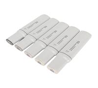 Acouto 5PCS Paint Jumbo Markers, Large Wide Head Even Fluent Ink Absorption Jumbo Art Markers Liquid Chalk Pens for Chalkboard, Window, Glass, Mirror, Stone Blackboard (Warm Gray Color)