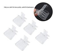 Acouto 5Pcs Plastic Catching Clamp/Holder Bee Catcher Beekeeping Tool Equipment Are Smooth Safe Clamp/Holder Bee Catcher ClipQueen ClipCatching ToolBeekeeping EquipmentClip Catching Tool