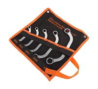 Acouto 5Pcs/Set Double End Wrench Multifunction 45 Steel Dodecagon Combination C Spanner 8-22mm Good Toughness Trea WrenchBox End SpannerU Shaped WrenchDouble Socket WrenchAuto