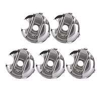 Acouto 5pcs Sewing Machine Bobbin Cases Metal Embroidery Bobbin Cases for Front Loading Sewing Machine Bobbi