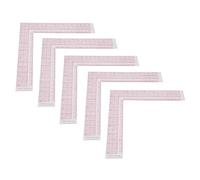 Acouto 5pcs Sewing Ruler Professional High Accuracy Clear Scale Plastic L Shaped Sewing Measuring Ruler for Dressmaking Tailors As Multifunctional Be Functions Shape