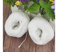 Acouto 5Pcs White Binding Fine Thread Practical Fashionable Simple Elegant Ledger Book Binding Sewing String Five Thread Total Allowing Have Strong Balls You Comes a