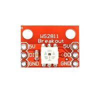 Acouto 5PCS WS2812 RGB 5050 LED Breakout Module Board, Individually Addressable Pixel Lights with Built in IC, Single Wire Control for DIY Projects, High Brightness Full Color