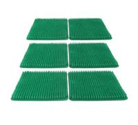 Acouto 6 Pack Washable Nesting Pads, Chicken Nesting Boxes, 12.5 X 11.5 Inch Liners, Reusable Mats, Soft and Proof Water, Cushioned and Breathable, Scratch Impervious, Easy to Cut (Green)