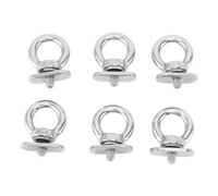 Acouto 6 Pcs Mount Tie Down Eyelets for Kayaks Boats Yachts Stainless Steel Eye Anchoring Kit, Duty, E Mount Eyelets Tie Down Kayak Accessories Stainless Steel YeletT
