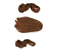 Acouto /6 Ponytail Doll Wig Soft Silk Comfortable Touch Easy Styling Jointed Doll Hair Moon White Wig Is the Pr Ponytail WigTwin HairBall Jointed HairBall (Strawberry Gold)