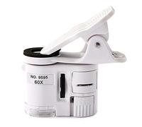 Acouto 60X Portable Smartphone Microscope with the 60X Be to a Phone Microscopesmartphone Microscope Lensmobile Phone Microscopephone Clamp/Holder On60X Portable Smartphone