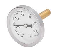 Acouto 63mm Dial Barbecue Pointer Type 0-120°C Bimetallic Temperature for Cooking Easy and Display Temperature Type 63mm Display] Visibility Which Measurement the