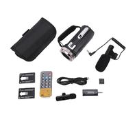 Acouto 6K Video Camera, 64MP HD Dual Lens Camcorder with 3 Inch Rotation Screen 21x Digital Zoom 120° Wide Angle 240 Stabilization, for Travel Vlogging