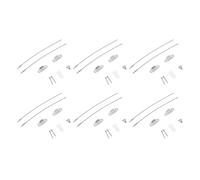 Acouto 6PCS Furniture Anchors for Proofing Stainless Steel Tip Furniture Straps Length for Bookshelf Bookcase Cabinet The Steel Stainless Ensure Fur AnchorsAnti Tip